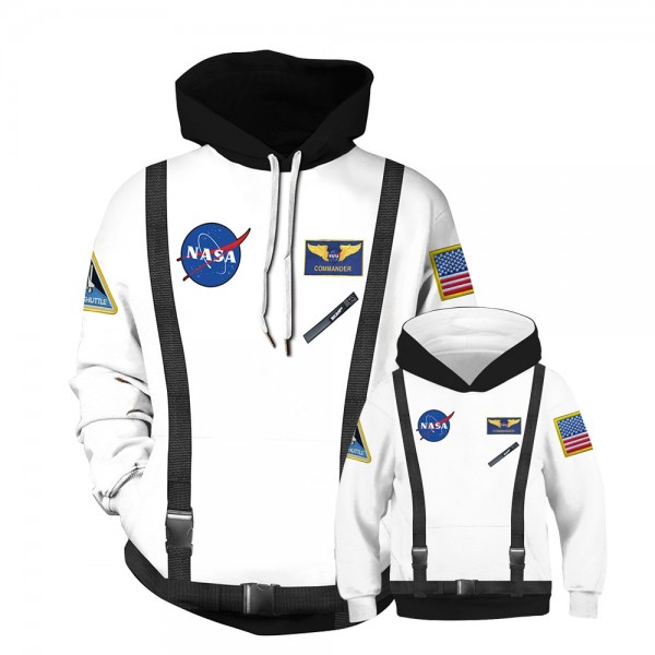 NASA Space Hoodie Sweatshirt For Men Women Kids Family Matching Adult Children