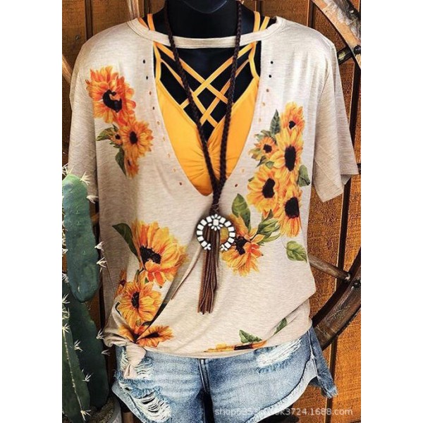 Blouses Sunflower Hollow Out Blouse without Camisole
