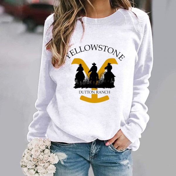 Womens Yellowstone Dutton Ranch Graphic Sweatshirt