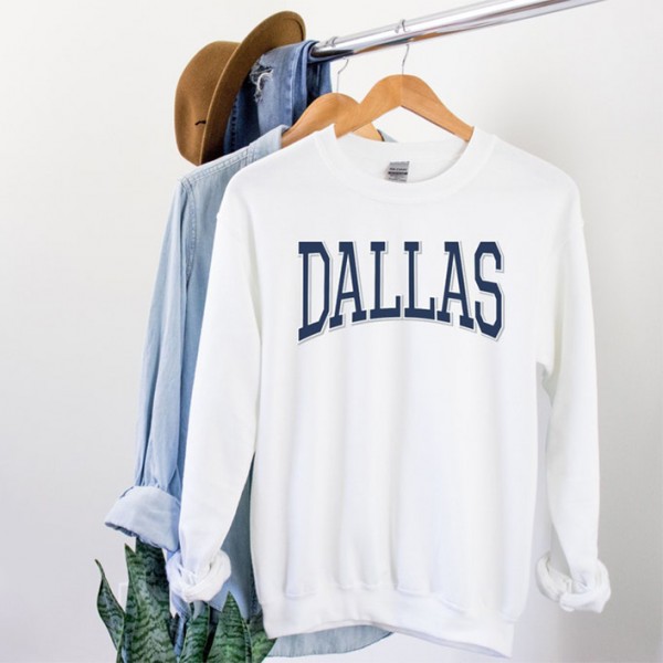 Ladies Dallas Fashion Crewneck Sweatshirt