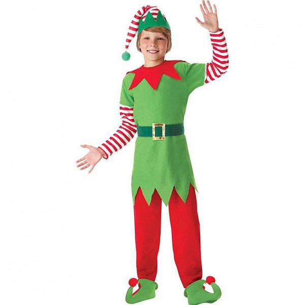Boy's Elf Costume Christmas Santa's Helper Costumes