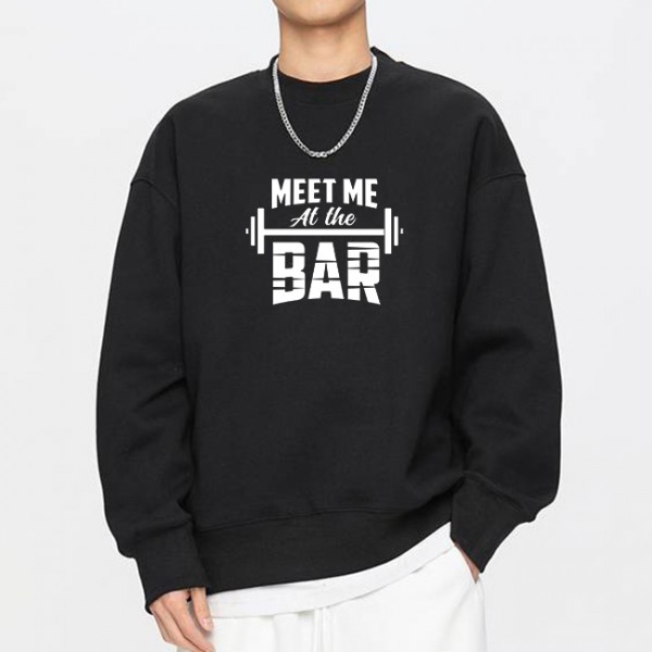Men's Meet Me At The Bar Printed Sweatshirt