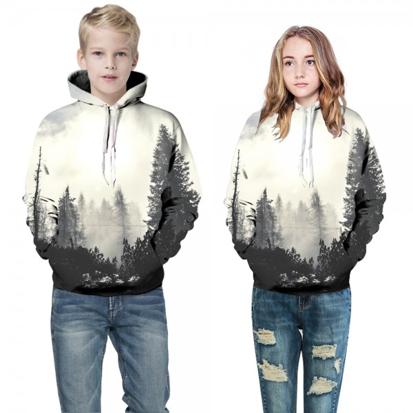 Thick Fog 3D Hooded Sweatshirt For Kids