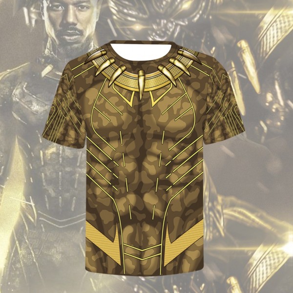 Black Panther T-Shirt 3D Short Sleeve Tee