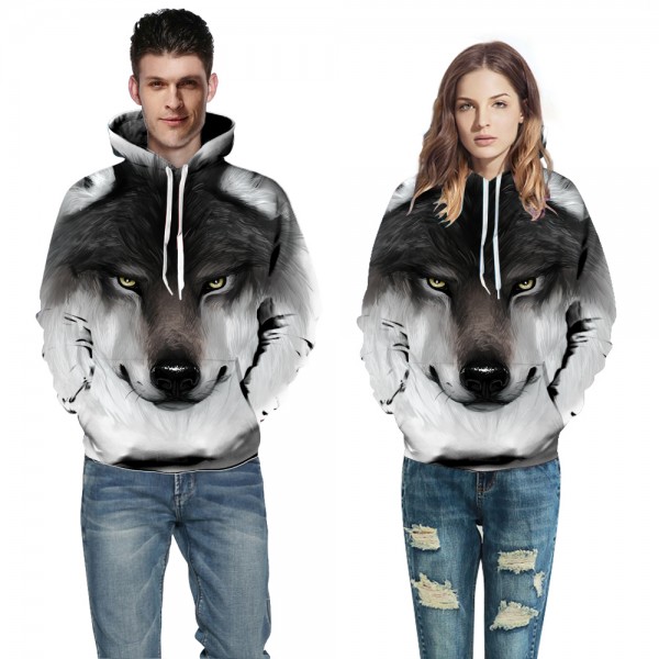The Cool Wolf Unique Hoodies Sweatshirt