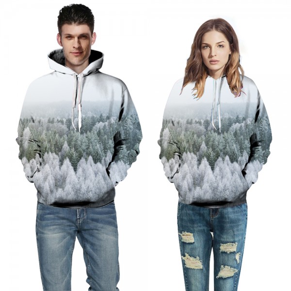 Snow Forest 3D Hoodies Sweatshirt Pullover