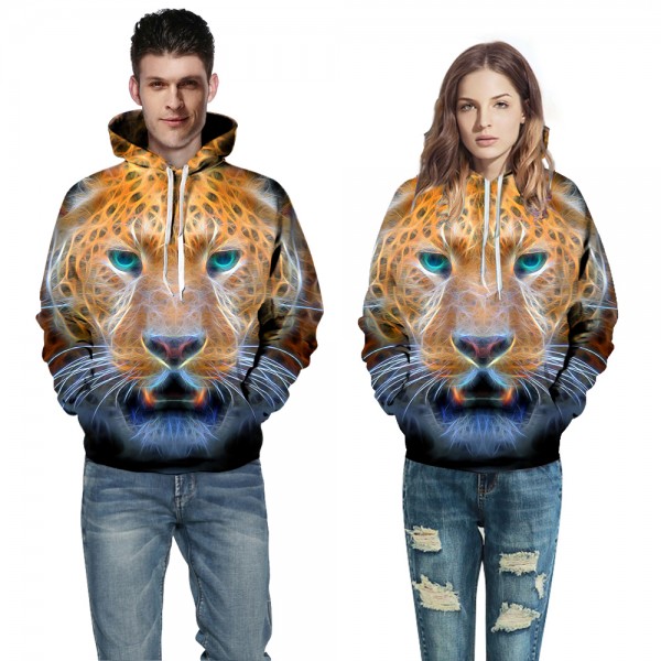 3D Animal Print Sweatshirts Leopard Hoodie