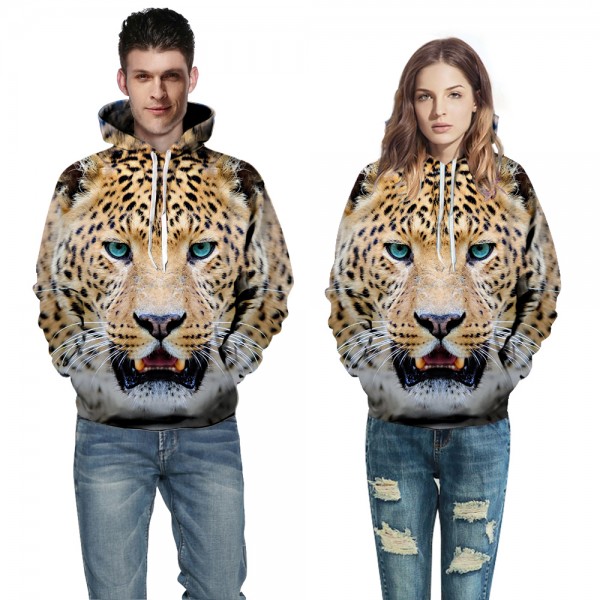 3D Animal Leopard Print Sweatshirts Hoodie