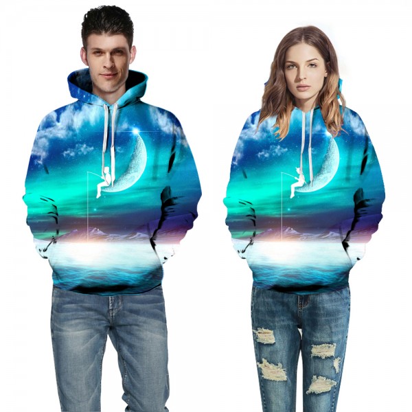 The Night Sky Men 3D Print Hooded Sweatshirt