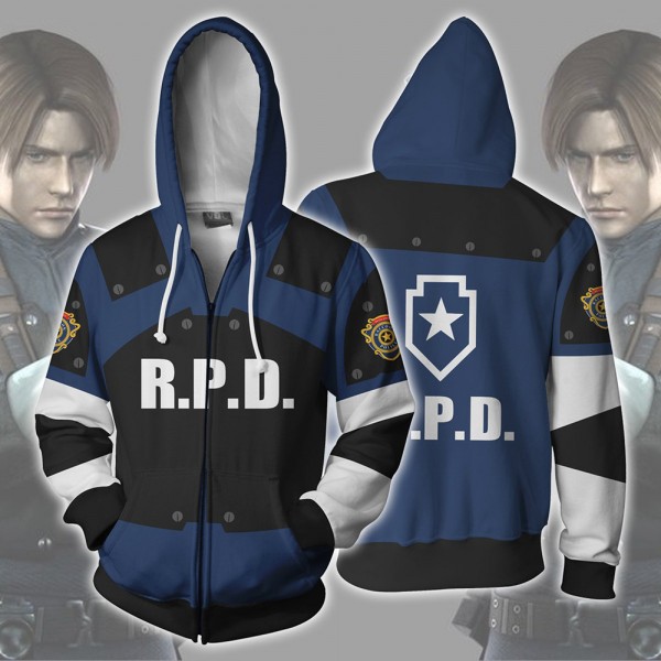 Leon Kennedy RPD 3D Hoodie Jacket