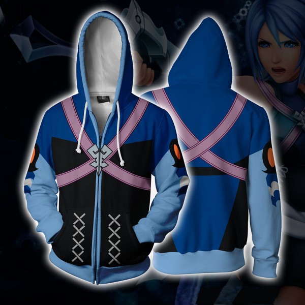 Kingdom Hearts Hoodie - Aqua Zip Up Jacket
