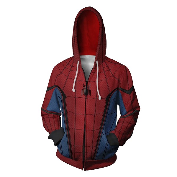 Spiderman Hoodie - Spider-Man 2 Far From Home 3D Zip Up Hoodies Jacket Cosplay