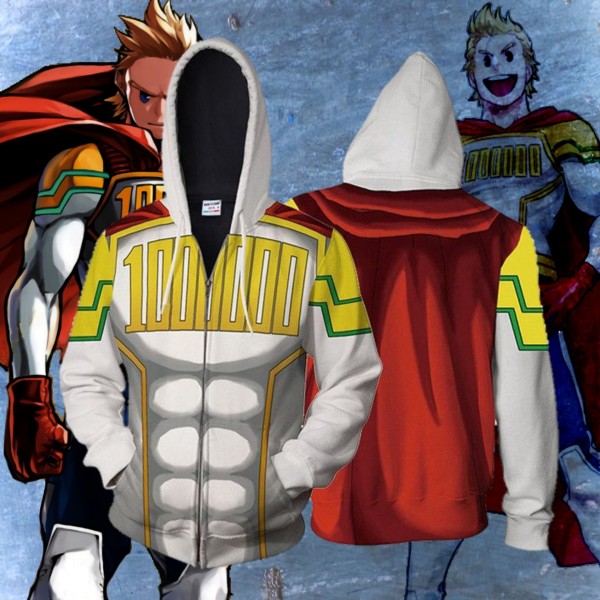 My Hero Academia Hoodies - Mirio Togata Lemillion Boku No Hero Academia Zip Up Hoodie Jacket Cosplay