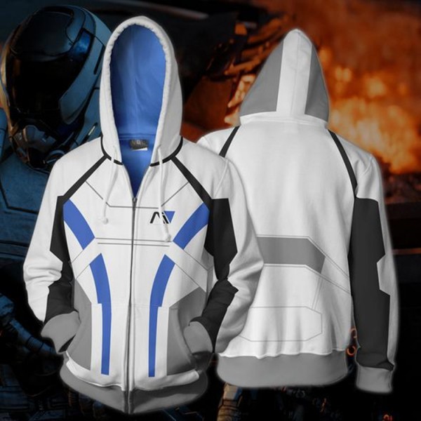 Mass Effect Hoodies - Andromeda Zip Up Hoodie Jacket Cosplay