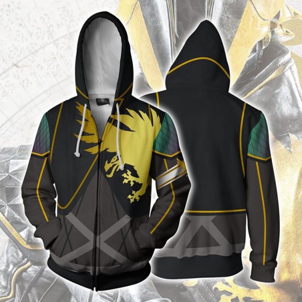 Destiny 2 Warlock Hoodie Jacket 3D Zip Up Coat Cosplay