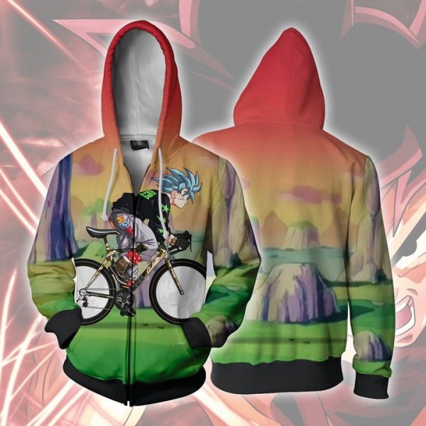 Dragon Ball Z Goku Hoodie Jacket 3D Zip Up Coat Cosplay