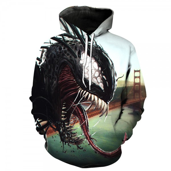 Fashion 3D Movie Venom Hooded Sweatshirt